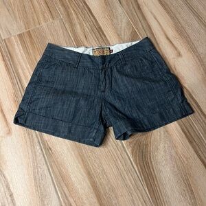 Dear John dark denim cuffed shorts size